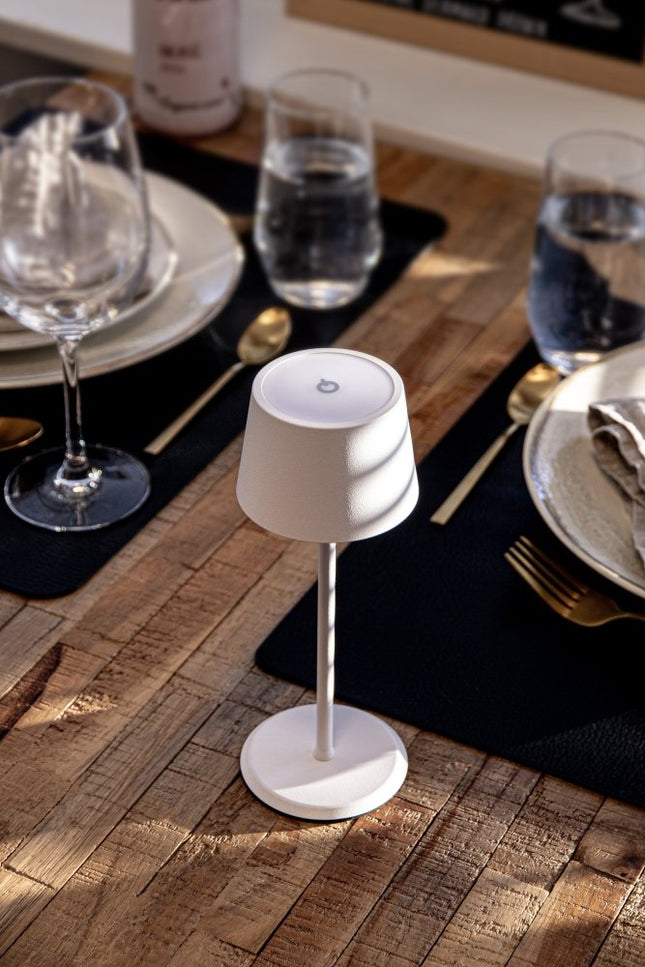 Securit® Wireless Table Lamp Monte-Carlo in White – Pack of 8 | Hospitality Table Lighting - hospitality