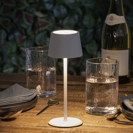 Securit® Wireless Table Lamp Monte-Carlo in White – Pack of 8 | Hospitality Table Lighting - hospitality