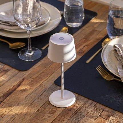 Securit® Wireless Table Lamp Monte-Carlo in White – Pack of 8 | Hospitality Table Lighting - hospitality