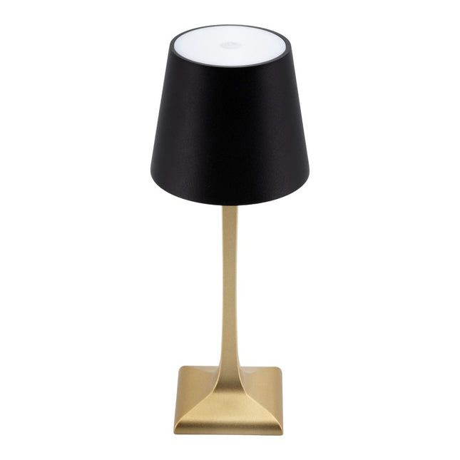 Securit® Wireless Table Lamp Roma in Gold & Black – Pack of 6 | Hospitality Table Lighting - hospitality