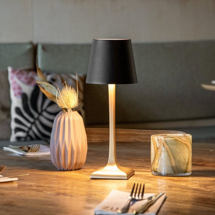 Securit® Wireless Table Lamp Roma in Gold & Black – Pack of 6 | Hospitality Table Lighting - hospitality