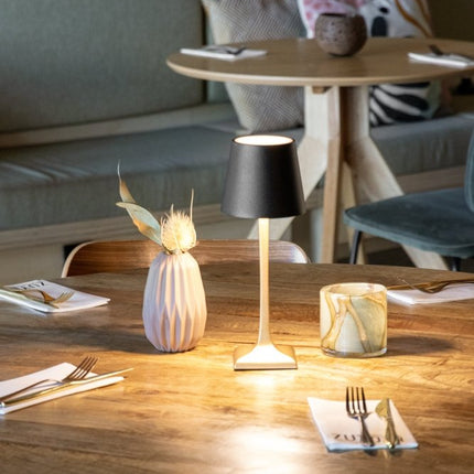 Securit® Wireless Table Lamp Roma in Gold & Black – Pack of 6 | Hospitality Table Lighting - hospitality