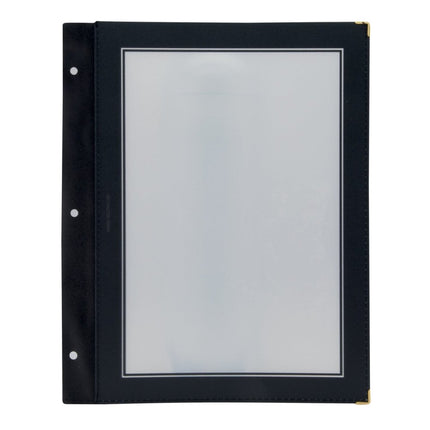 Securit® Wood A4 Black Menu Set – 10 Menu Holders + 20 Extra Pouches | Hospitality Trade Pack - hospitality
