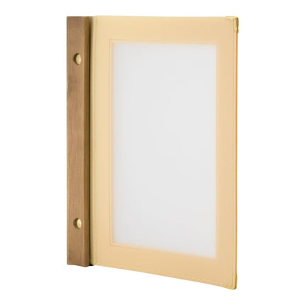 Securit® Wood A5 Beige Menu Set – 10 Menu Holders + 20 Extra Pouches | Hospitality Trade Pack - hospitality