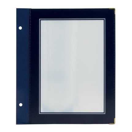 Securit® Wood A5 Blue Menu Set – 10 Menu Holders + 20 Extra Pouches | Hospitality Trade Pack - hospitality