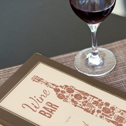 Securit® Wood A5 Brown Menu Set – 10 Menu Holders + 20 Extra Pouches | Hospitality Trade Pack - hospitality