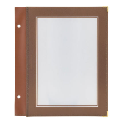 Securit® Wood A5 Brown Menu Set – 10 Menu Holders + 20 Extra Pouches | Hospitality Trade Pack - hospitality