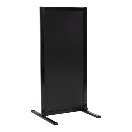 Securit® Woody Large Pavement Stand in Black 120 cm Chalkboard Set – Board + Waterproof Markers + Cleaner | Hospitality Trade Pack - hospitality