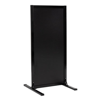 Securit® Woody Large Pavement Stand in Black 120 cm Chalkboard Set – Board + Waterproof Markers + Cleaner | Hospitality Trade Pack - hospitality