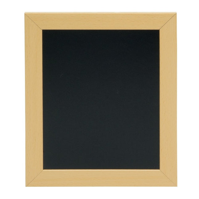 Securit Woody Teak Chalkboards Pack 6 Double Sided With Chalk Marker Mount Kit - hospitality