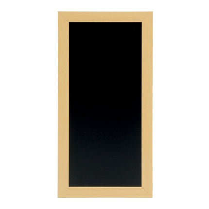 Securit Woody Teak Wall Chalkboards 40x20x1cm Pack Of 6 With Chalk Marker - hospitality