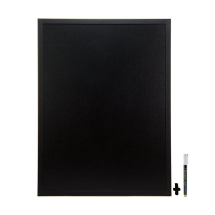 Securit Woody Wall Chalkboards Black 80x60x1cm Pack of 6 - hospitality