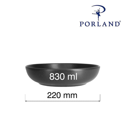 Shallow Bowl Coal, 220mm – shallow bowl, photo 2