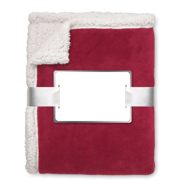 Sherpa-Lined Coral Fleece Blanket – 120 × 150 cm - CWDH