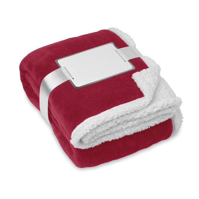 Sherpa-Lined Coral Fleece Blanket – 120 × 150 cm - CWDH