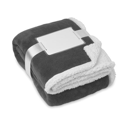 Sherpa-Lined Coral Fleece Blanket – 120 × 150 cm - CWDH