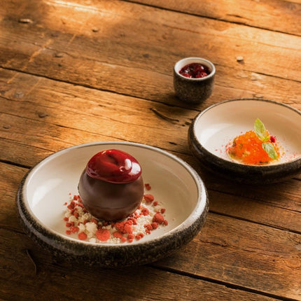Silk presentation plate, 203mm - hospitality