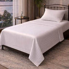 210 TC striped cotton satin / 160x240 cm