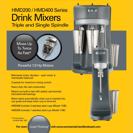 Single-Spindle Drink Mixer, 165x170x(H)550 mm - hospitality