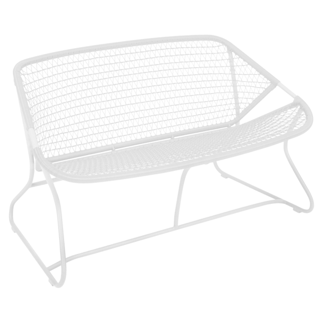 Sixties Woven 2-Seater Outdoor Bench - CWDH