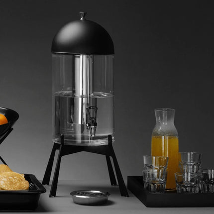 Skiatos Black drink dispenser, 7l, 345 x 345 x H:570 mm - hospitality