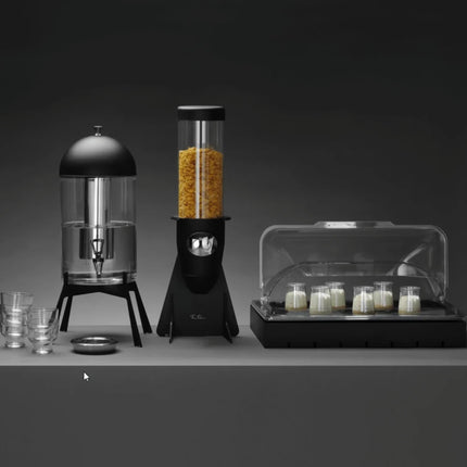 Skiatos Black drink dispenser, 7l, 345 x 345 x H:570 mm - hospitality
