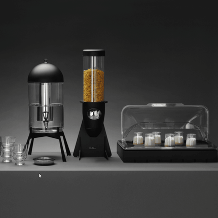 Skiatos Black flake dispenser, 5l, 220x 140 x 635 mm - hospitality