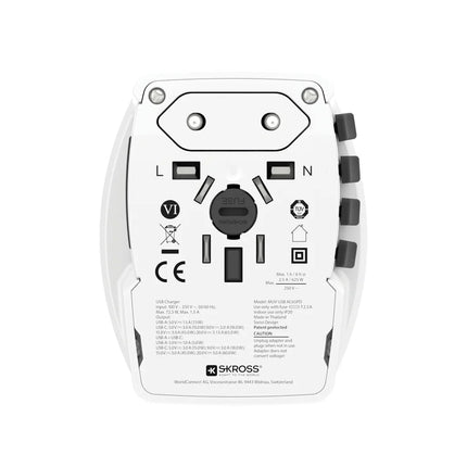 SKROSS World Travel Adapter MUV 65W PD with USB C Cable - hospitality