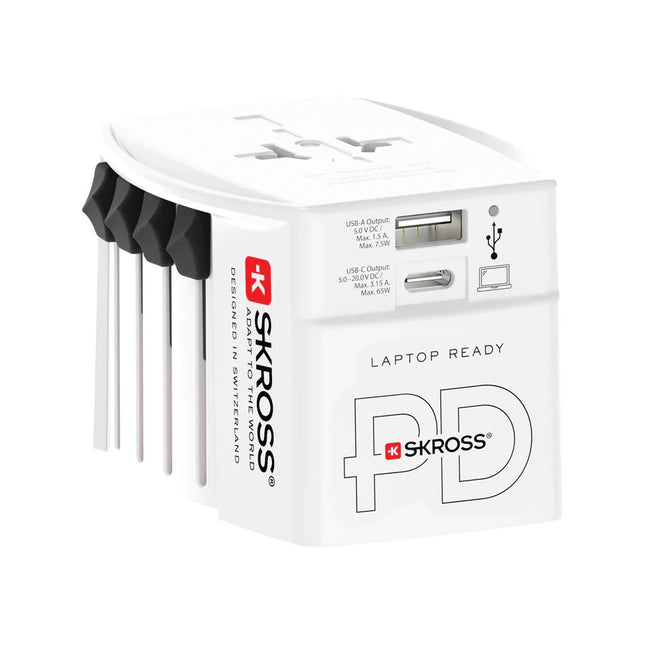 SKROSS World Travel Adapter MUV 65W PD with USB C Cable - hospitality