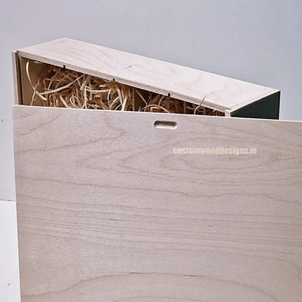Sliding Lid 1 Bottle Box - Natural x - hospitality