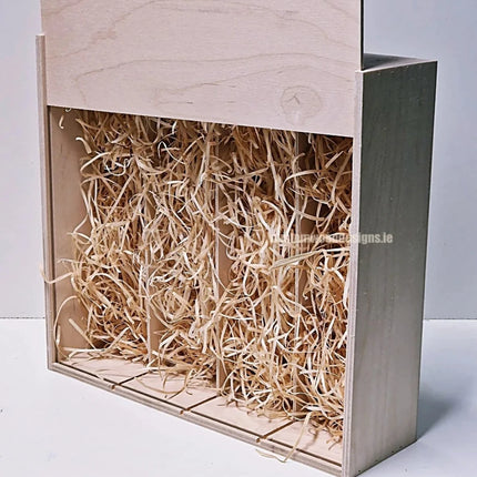 Sliding Lid 1 Bottle Box - Natural x - hospitality