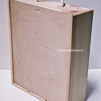 Sliding Lid 1 Bottle Box - Natural x - hospitality