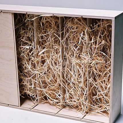 Sliding Lid 1 Bottle Box - Natural x - hospitality