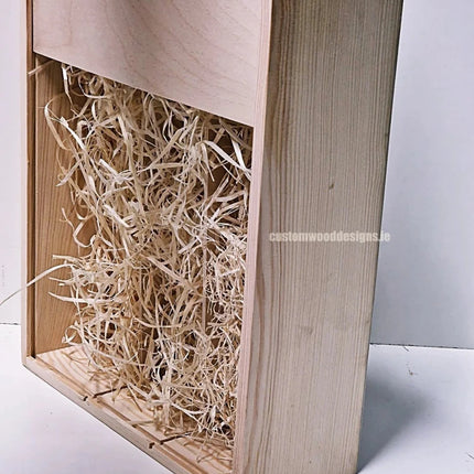 Sliding Lid 1 Bottle Box - Natural x - hospitality