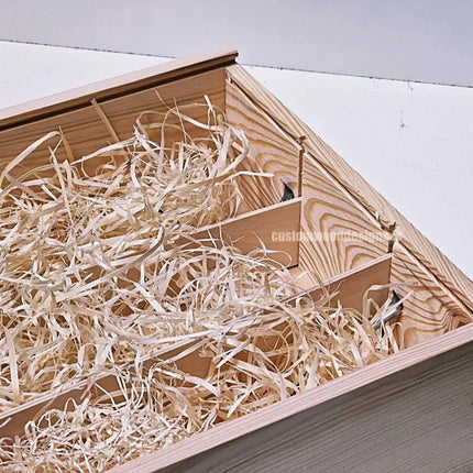 Sliding Lid 1 Bottle Box - Natural x - hospitality