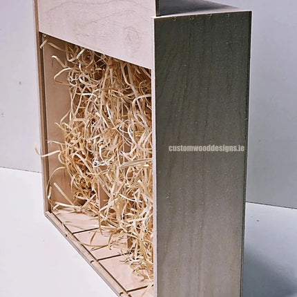 Sliding Lid 1 Bottle Box - Natural x - hospitality