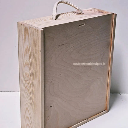 Sliding Lid 1 Bottle Box - Natural x - hospitality