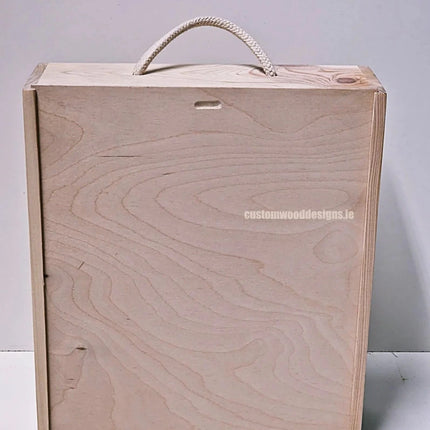 Sliding Lid 1 Bottle Box - Natural x - hospitality