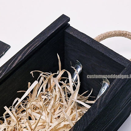 Sliding Lid Bottle Box - Single Black x25 - hospitality