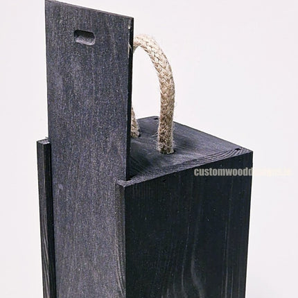 Sliding Lid Bottle Box - Single Black x25 - hospitality