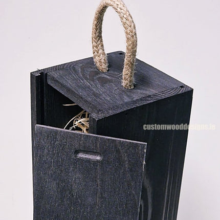 Sliding Lid Bottle Box - Single Black x25 - hospitality