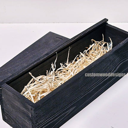 Sliding Lid Bottle Box - Single Black x25 - hospitality