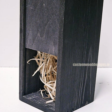 Sliding Lid Bottle Box - Single Black x25 - hospitality