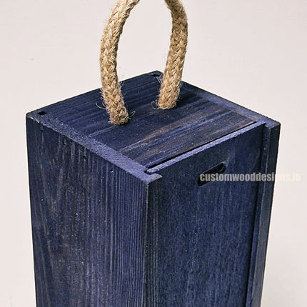 Sliding Lid Bottle Box - Single Blue x25 - hospitality