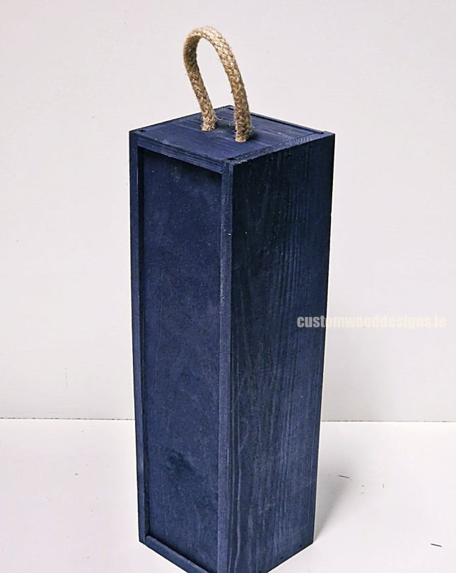 Sliding Lid Bottle Box - Single Blue x25 - hospitality
