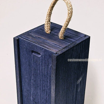 Sliding Lid Bottle Box - Single Blue x25 - hospitality