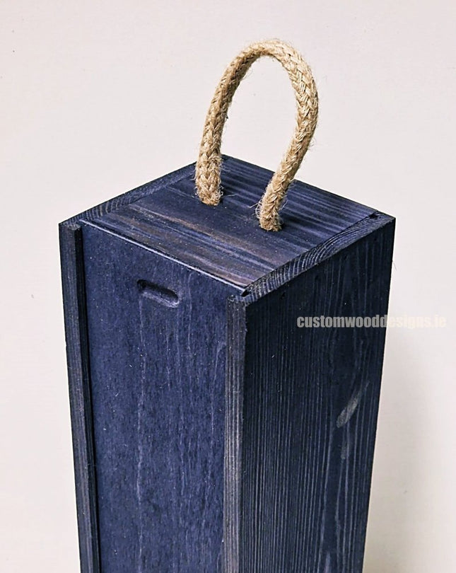 Sliding Lid Bottle Box - Single Blue x25 - hospitality