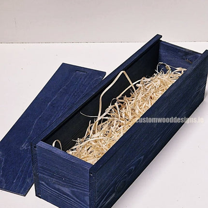 Sliding Lid Bottle Box - Single Blue x25 - hospitality
