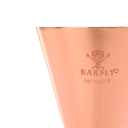Slim Style jigger, copper plated w/stainless band, 2 oz., Barfly – slim style bar measure, photo 3