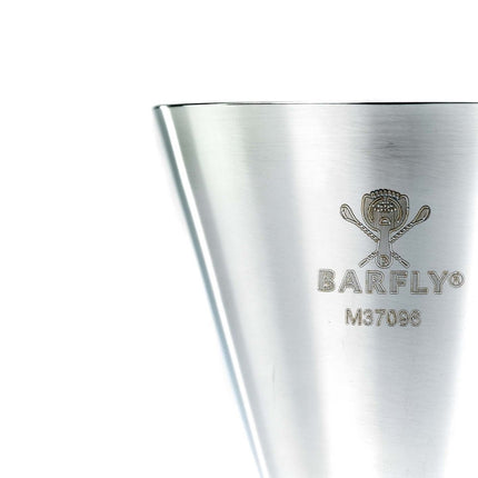 Slim Style jigger, stainless w/gold band, 2 oz., Barfly - hospitality